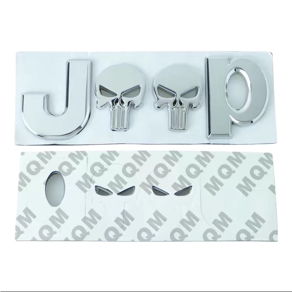 Jeep Metal Punisher Logo Emblem - New - Picture 6 of 7